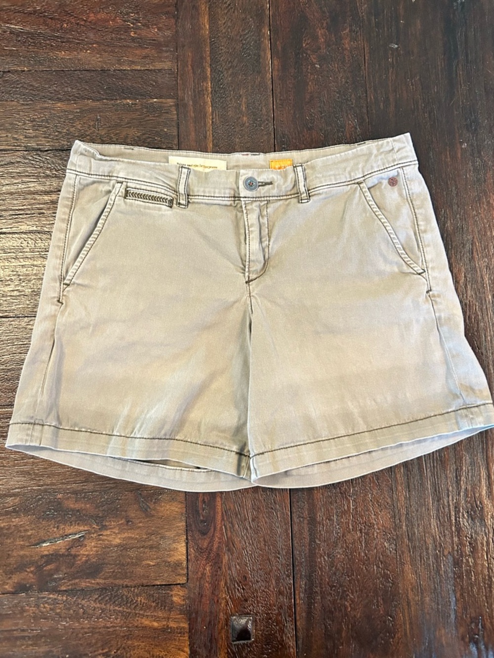 Pilcro and the Letterpress - Hyphen Fit Light Olive Chino Shorts
